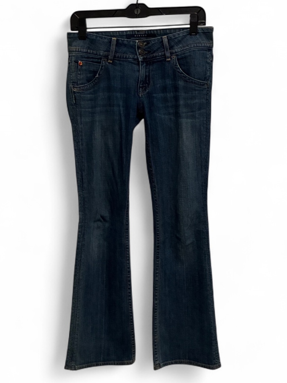 Vintage Hudson Jeans Dark Indigo Low Rise Flare Jeans
